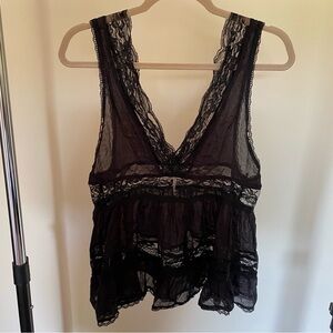 Free People Lace Top